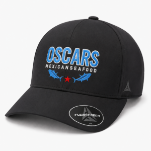 Oscar's Mexican Seafood Flexfit Hat – Black - Oscars Classic Print