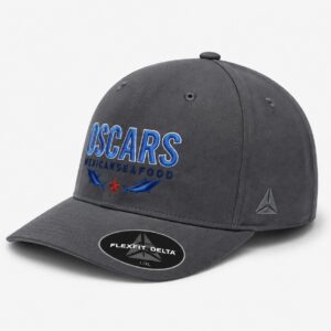 Oscar's Mexican Seafood Flexfit Hat – Dark Grey - Oscars Classic Print